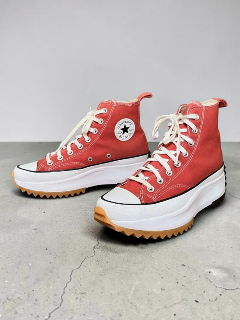 Converse Run Star Hike Platform Rhubarb Pie High Top Sneakers